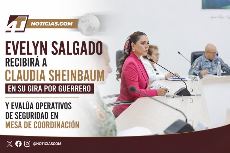 Evelyn Salgado recibirá a Claudia Sheinbaum en su gira por Guerrero y evalúa operativos de seguridad en Mesa de Coordinación