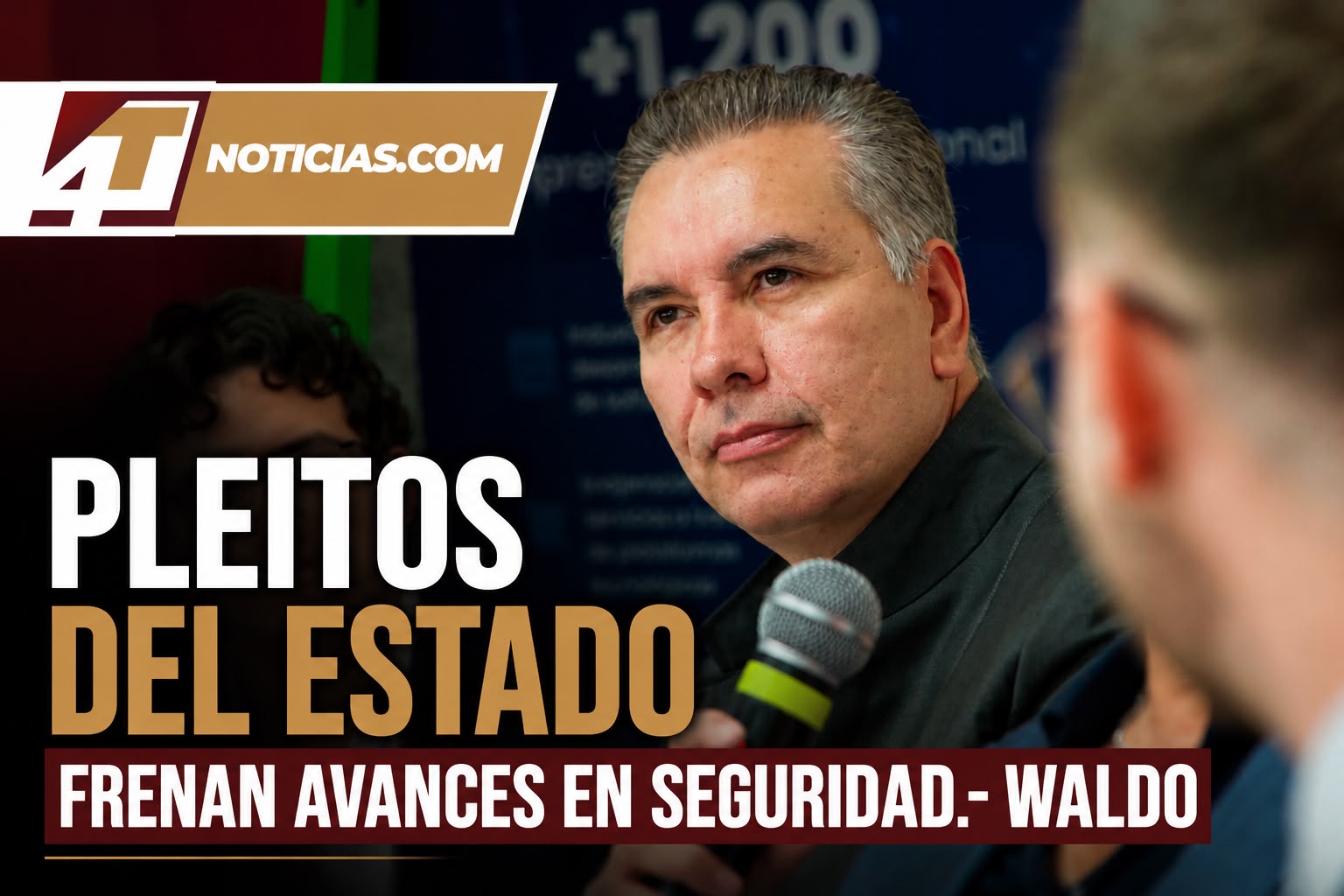 Pleitos del Estado frenan avances en seguridad.- Waldo