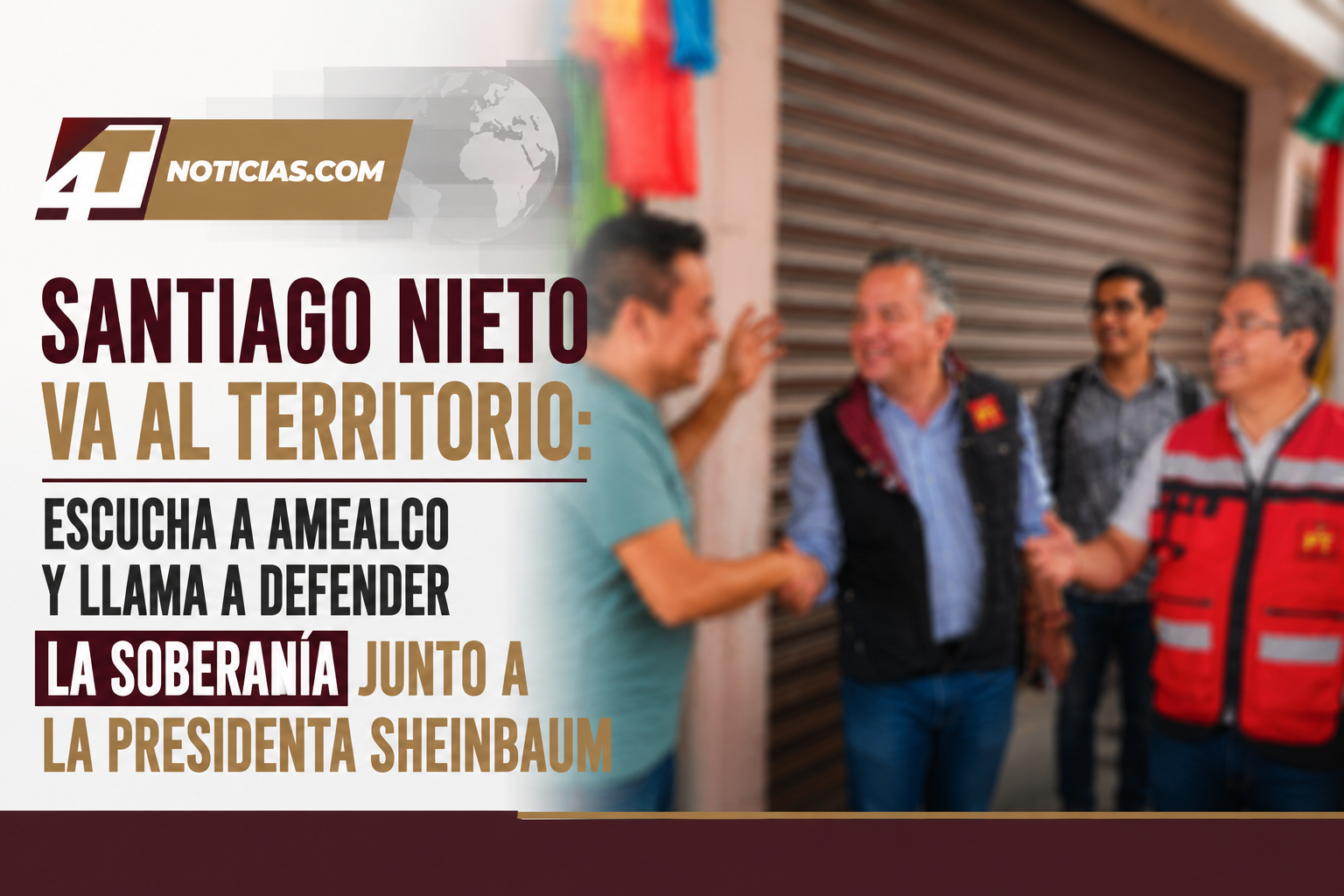 Santiago Nieto va al territorio: Escucha a Amealco y llama a defender la soberanía junto a la Presidenta Sheinbaum