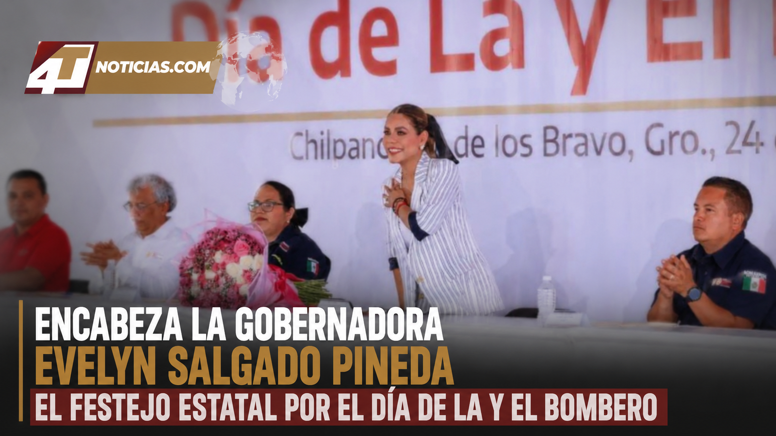 Encabeza la gobernadora Evelyn Salgado Pineda el festejo estatal por el Día de La y El Bombero