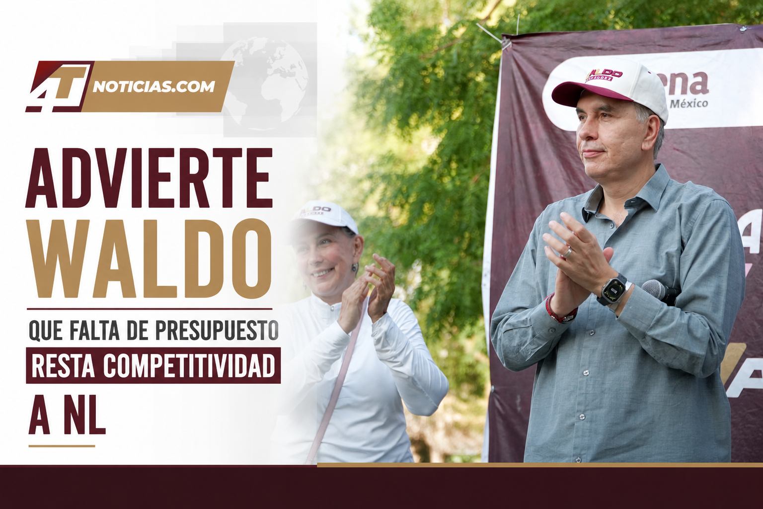 Advierte Waldo que falta de presupuesto resta competitividad a NL