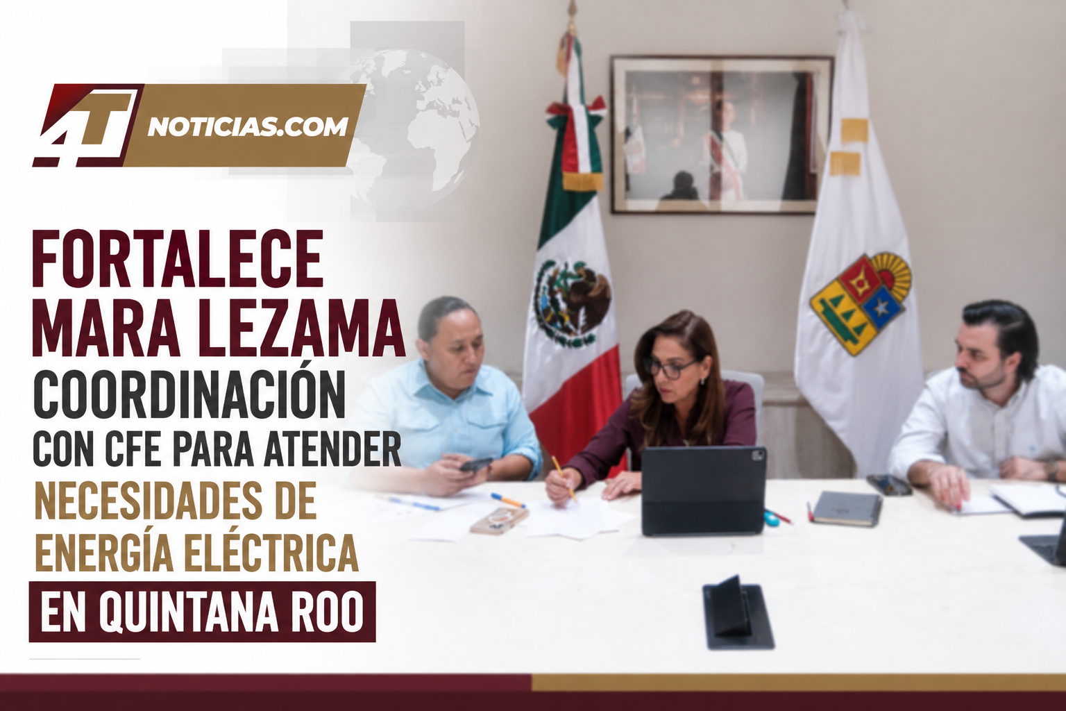 Fortalece Mara Lezama coordinación con CFE para atender necesidades de energía eléctrica en Quintana Roo