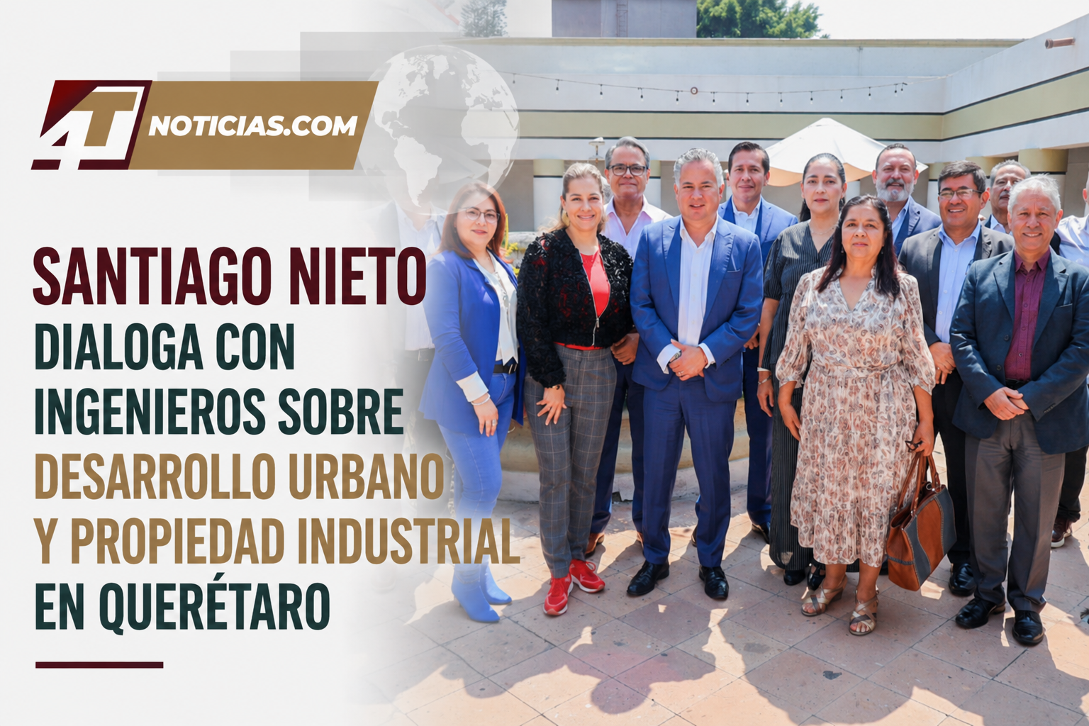 Santiago Nieto dialoga con ingenieros sobre desarrollo urbano y propiedad industrial en Querétaro