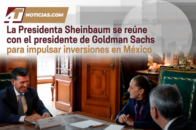 La Presidenta Sheinbaum se reúne con el presidente de Goldman Sachs para impulsar inversiones en México