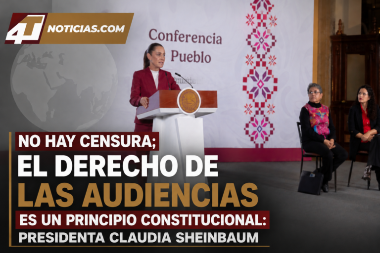 No hay censura; el derecho de las audiencias es un principio constitucional: presidenta Claudia Sheinbaum