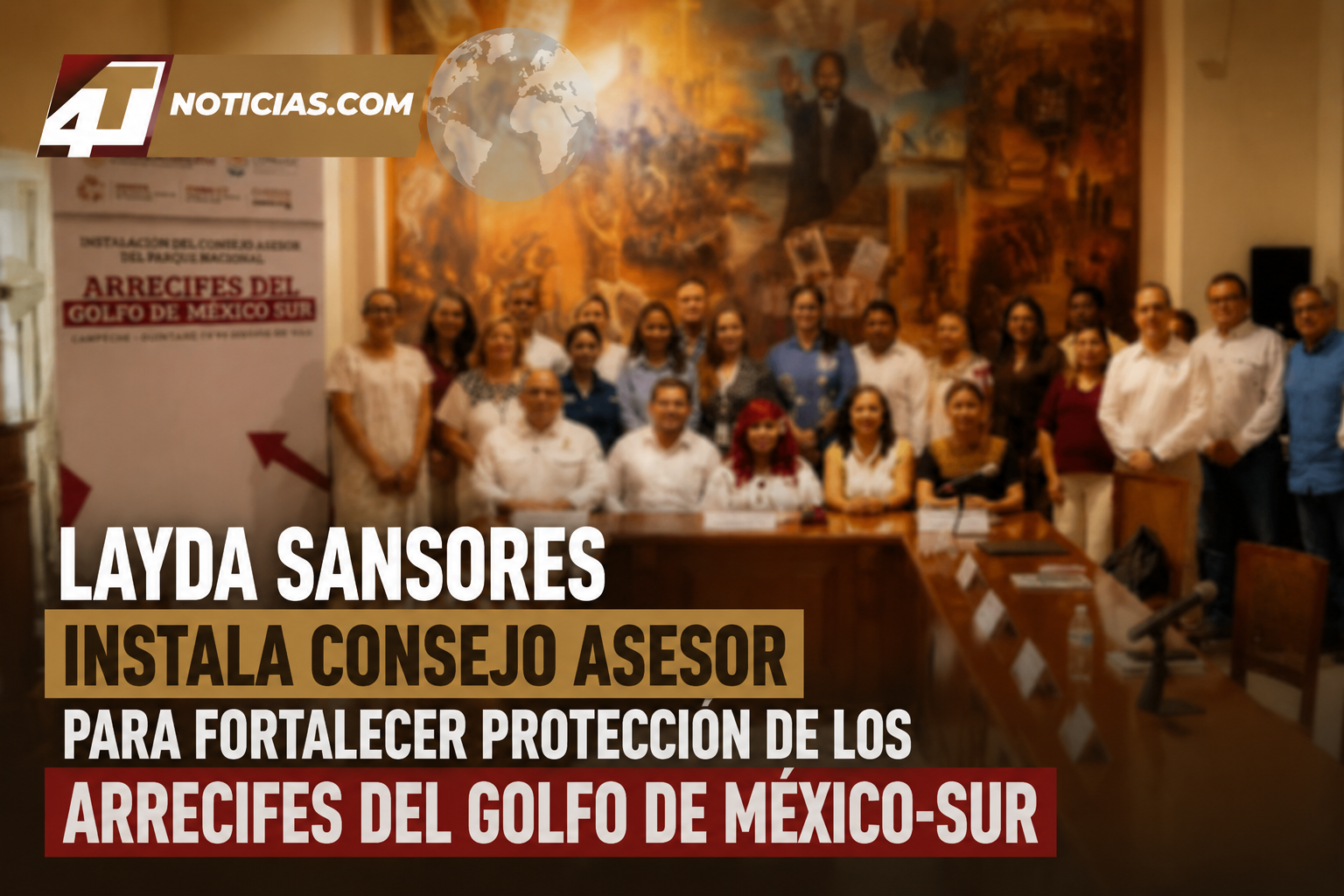 Layda Sansores instala Consejo Asesor para fortalecer protección de los Arrecifes del Golfo de México-Sur