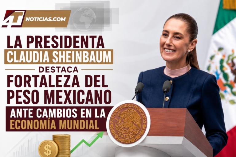 La Presidenta Claudia Sheinbaum destaca fortaleza del peso mexicano ante cambios en la economía mundial