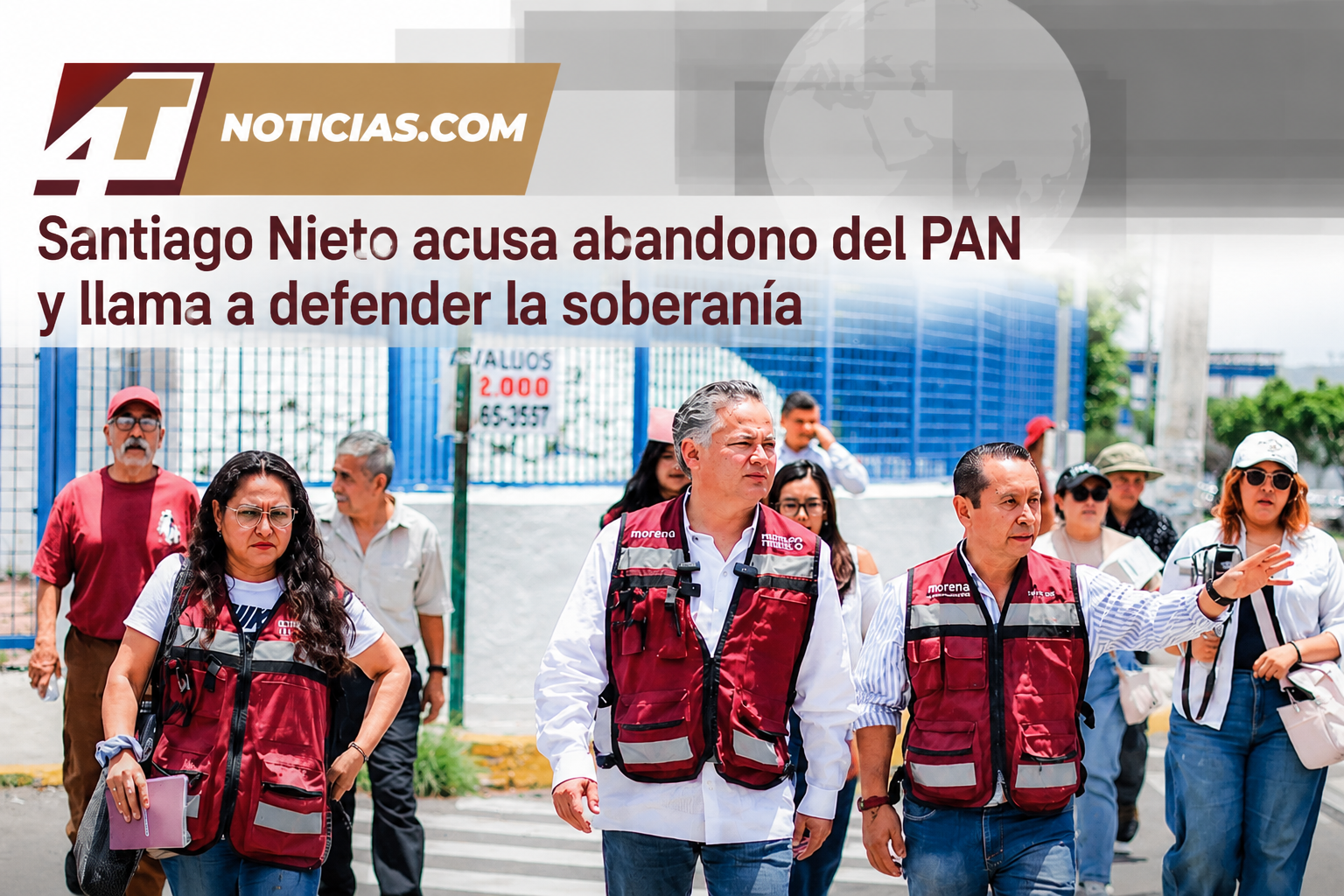 Santiago Nieto acusa abandono del PAN y llama a defender la soberanía