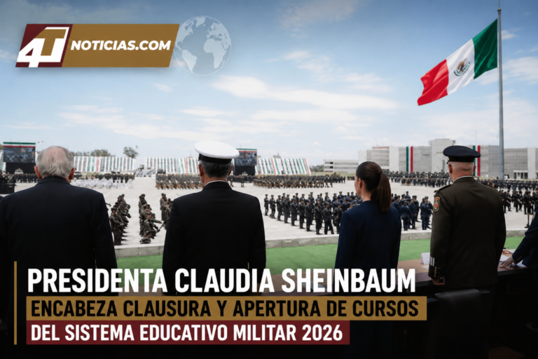 Presidenta Claudia Sheinbaum encabeza clausura y apertura de cursos del Sistema Educativo Militar 2026