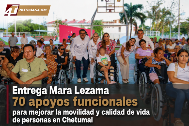 Entrega Mara Lezama 70 apoyos funcionales para mejorar la movilidad y calidad de vida de personas en Chetumal