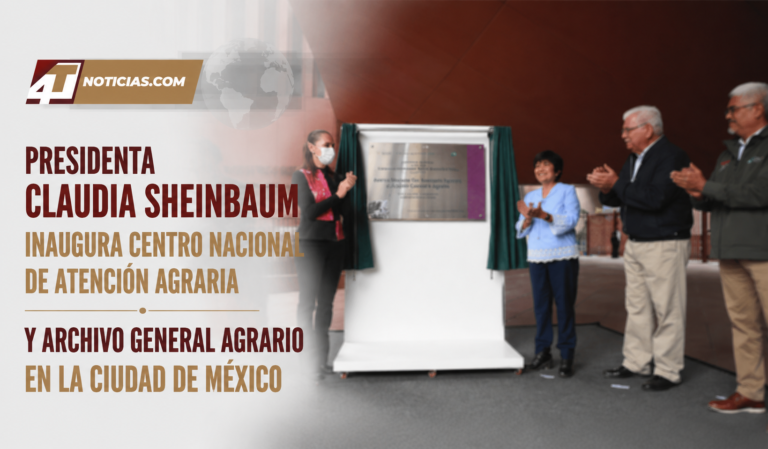 Presidenta Claudia Sheinbaum inaugura Centro Nacional de Atención Agraria y Archivo General Agrario en la Ciudad de México