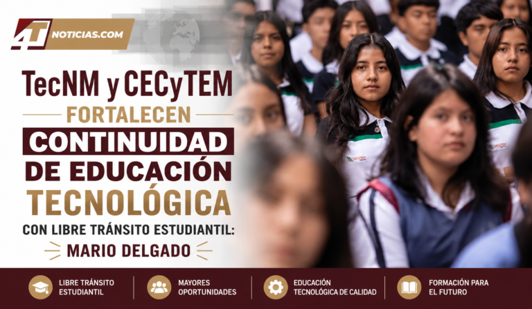 TecNM y CECyTEM fortalecen continuidad de educación tecnológica con libre tránsito estudiantil: Mario Delgado