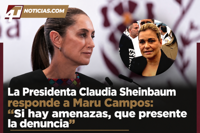 La Presidenta Claudia Sheinbaum responde a Maru Campos: “Si hay amenazas, que presente la denuncia”