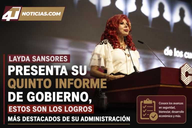 Layda Sansores presenta su quinto Informe de Gobierno, estos son los logros más destacados de su administración