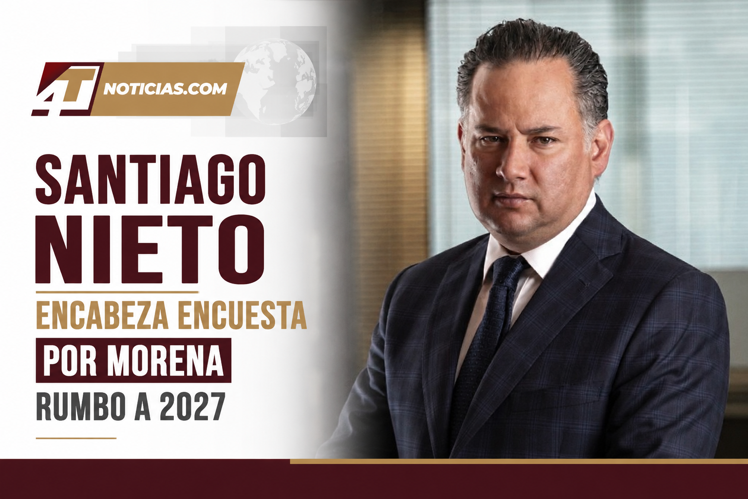 Santiago Nieto encabeza encuesta por Morena rumbo a 2027