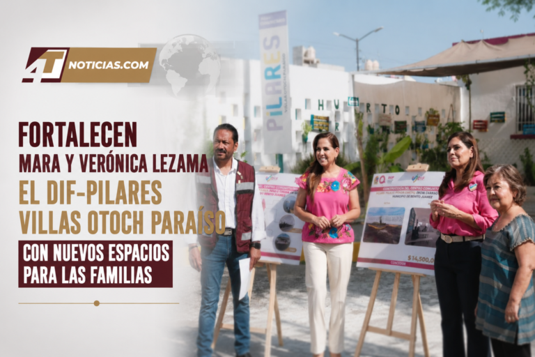 Fortalecen Mara y Verónica Lezama el DIF-PILARES Villas Otoch Paraíso con nuevos espacios para las familias
