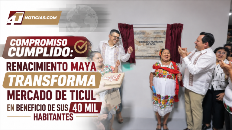 Compromiso cumplido: Renacimiento Maya transforma mercado de Ticul en beneficio de sus 40 mil habitantes