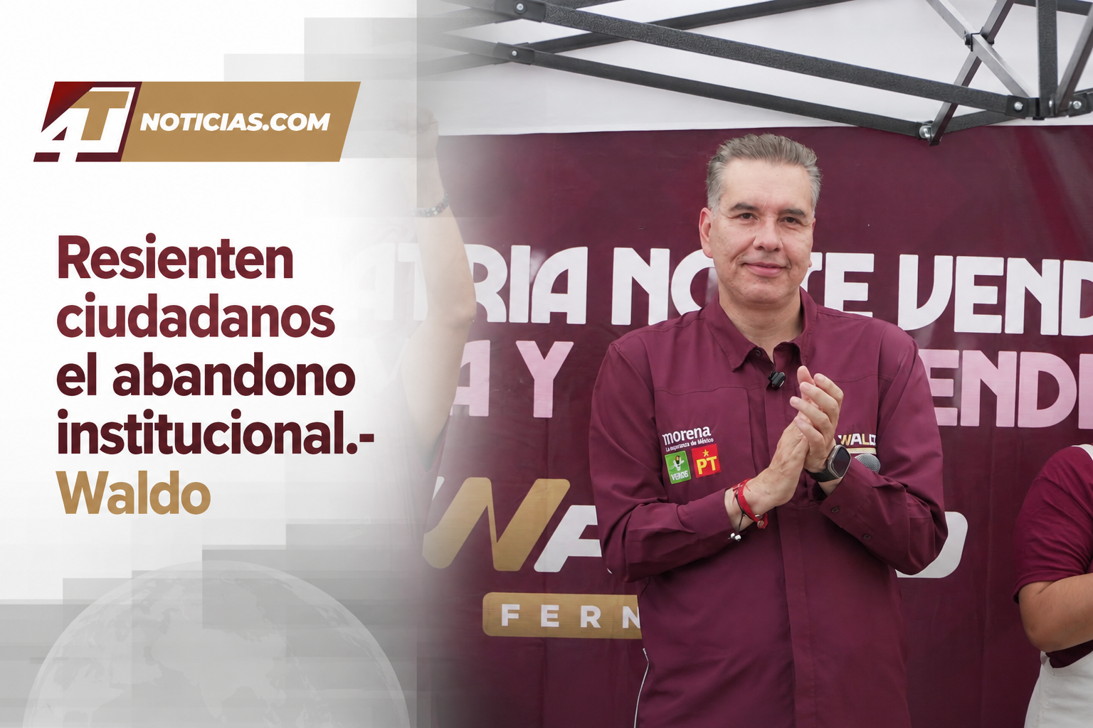 Resienten ciudadanos el abandono institucional.- Waldo