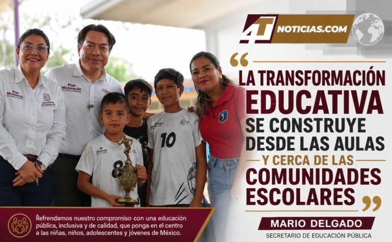 La transformación educativa se construye desde las aulas y cerca de las comunidades escolares: Mario Delgado
