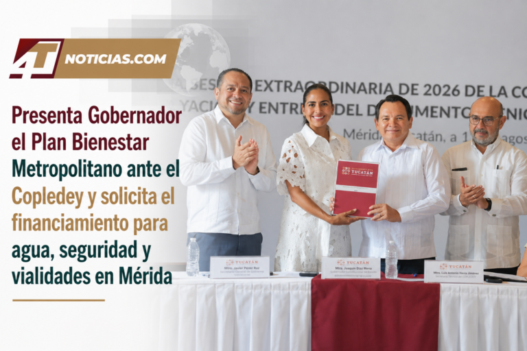 Presenta Gobernador el Plan Bienestar Metropolitano ante el Copledey y solicita el financiamiento para agua, seguridad y vialidades en Mérida
