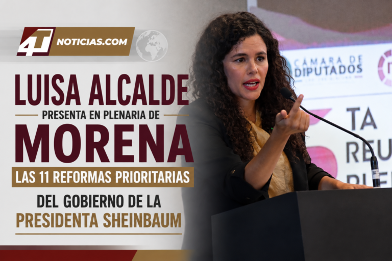 Luisa Alcalde presenta en plenaria de Morena las 11 reformas prioritarias del Gobierno de la Presidenta Sheinbaum