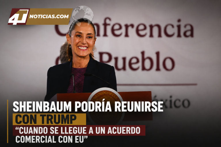 Sheinbaum podría reunirse con Trump “cuando se llegue a un acuerdo” comercial con EU