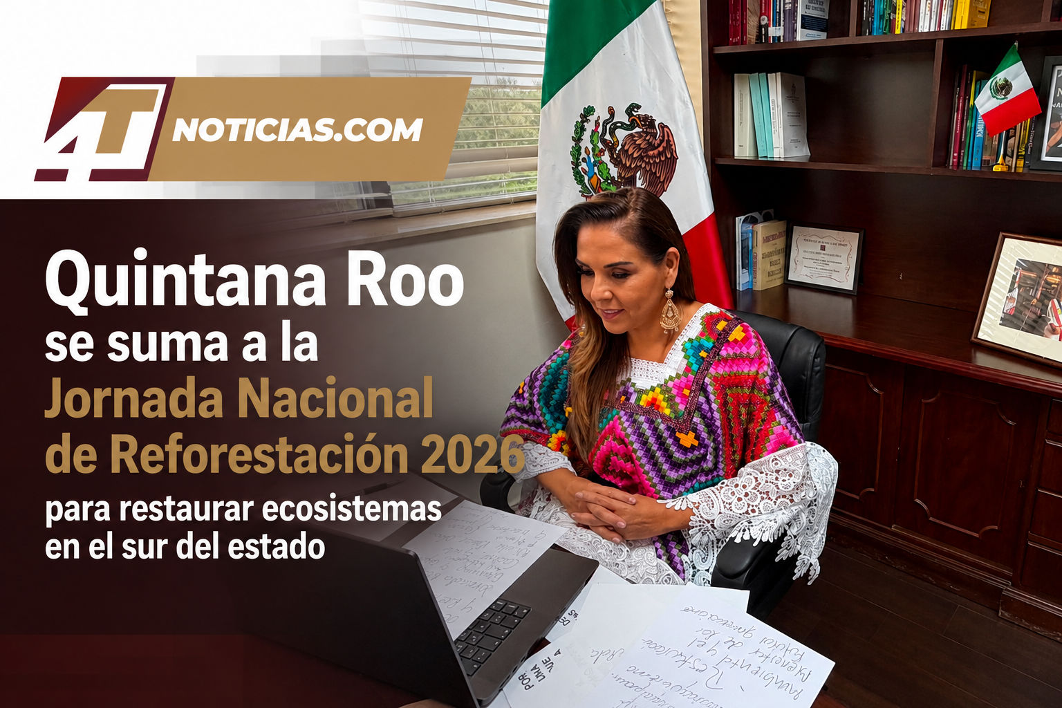 Quintana Roo se suma a la Jornada Nacional de Reforestación 2026 para restaurar ecosistemas en el sur del estado