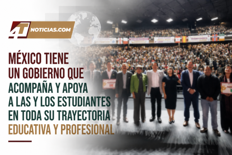 México tiene un gobierno que acompaña y apoya a las y los estudiantes en toda su trayectoria educativa y profesional