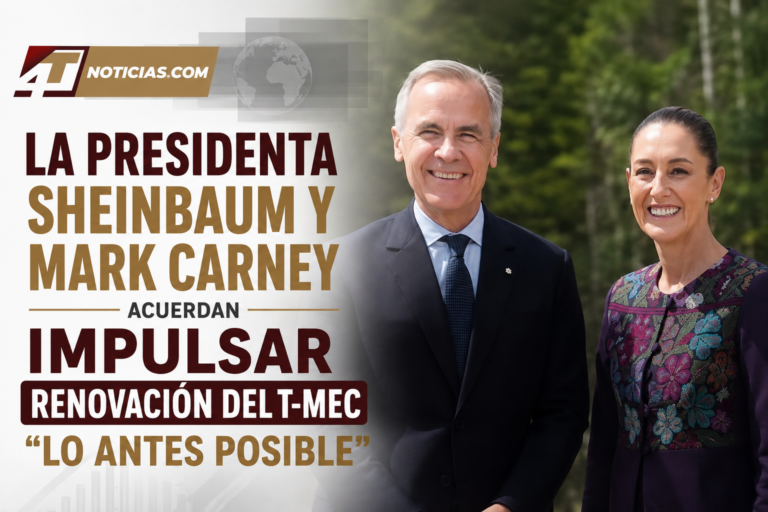 La Presidenta Sheinbaum y Mark Carney acuerdan impulsar renovación del T-MEC “lo antes posible”