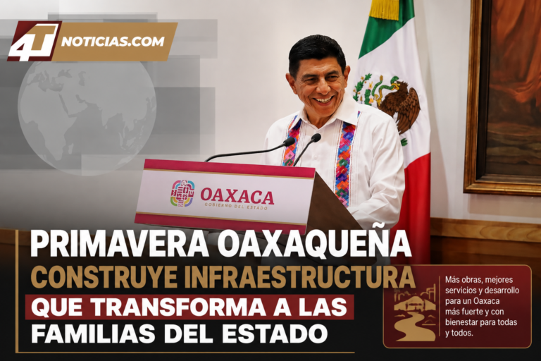 PRIMAVERA OAXAQUEÑA CONSTRUYE INFRAESTRUCTURA QUE TRANSFORMA A LAS FAMILIAS DEL ESTADO