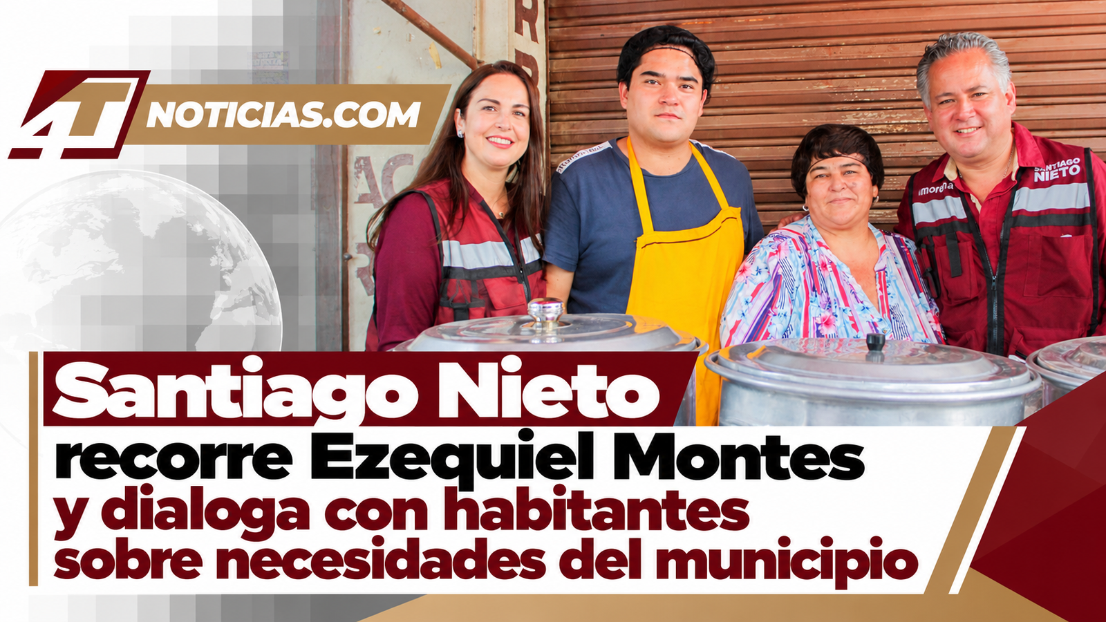 Santiago Nieto recorre Ezequiel Montes y dialoga con habitantes sobre necesidades del municipio