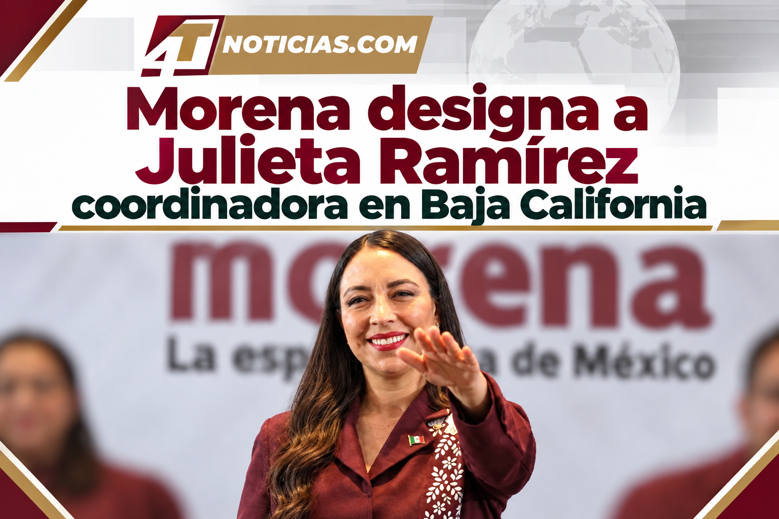 Morena designa a Julieta Ramírez coordinadora en Baja California