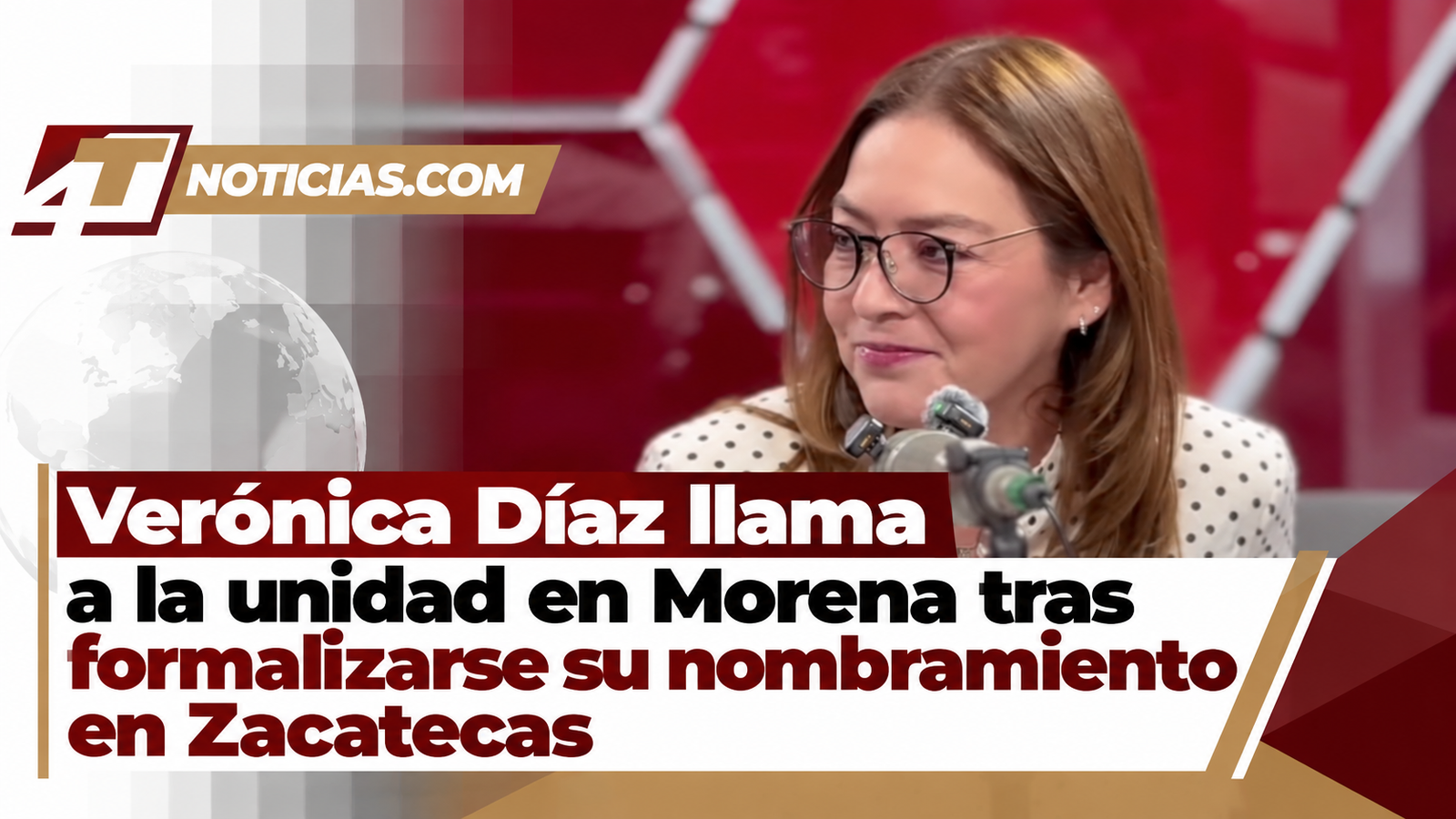 Verónica Díaz llama a la unidad en Morena tras formalizarse su nombramiento en Zacatecas