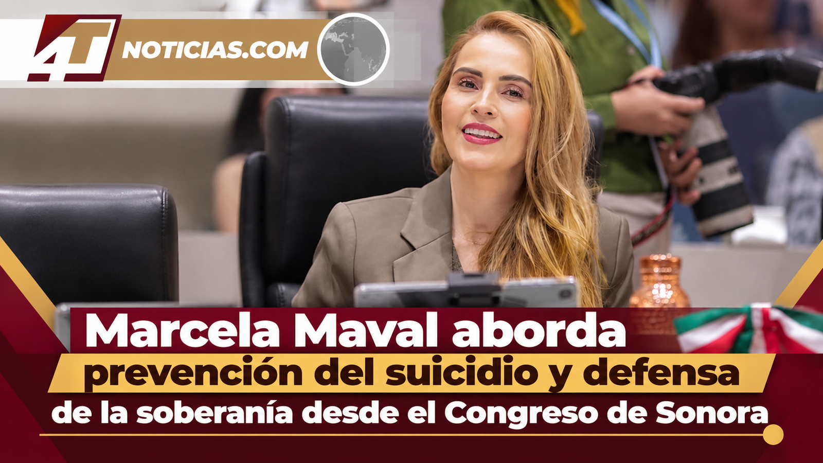 Marcela Maval aborda prevención del suicidio y defensa de la soberanía desde el Congreso de Sonora
