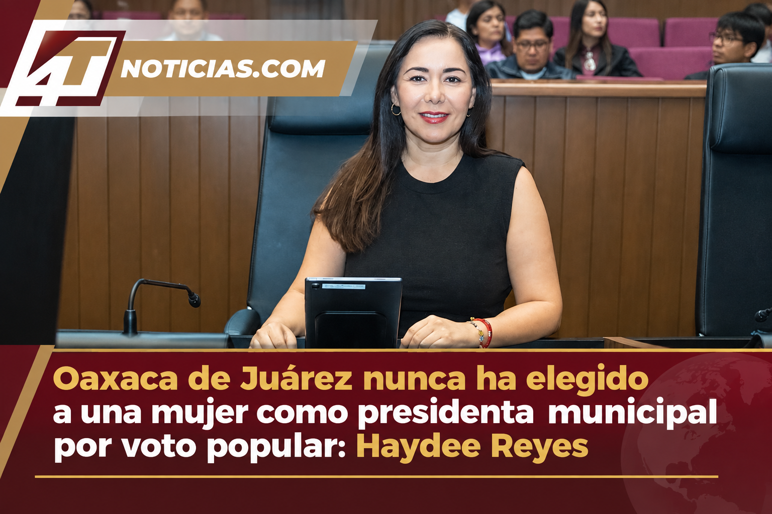 Oaxaca de Juárez nunca ha elegido a una mujer como presidenta municipal por voto popular: Haydee Reyes