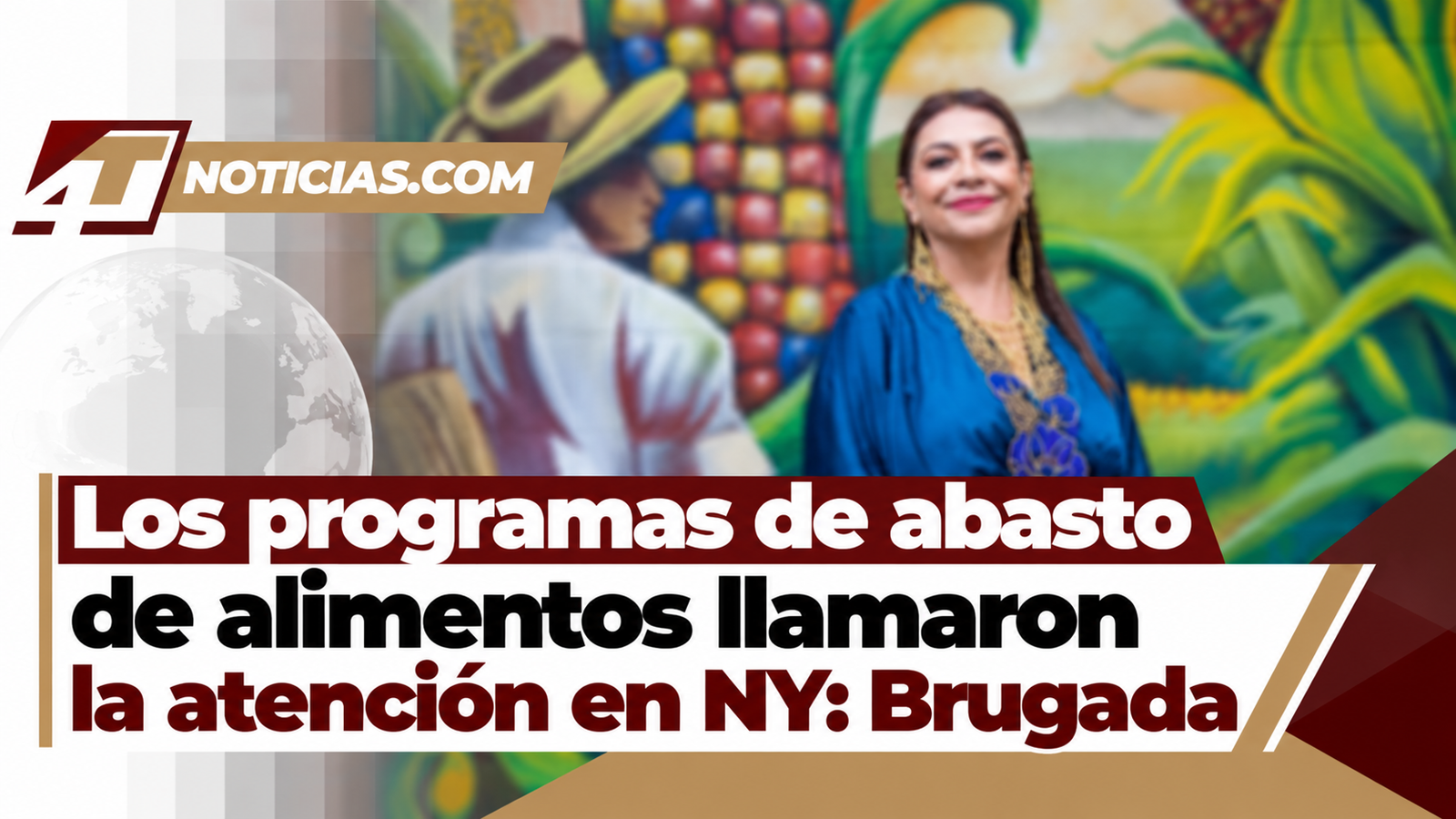 Los programas de abasto de alimentos llamaron la atención en NY: Brugada
