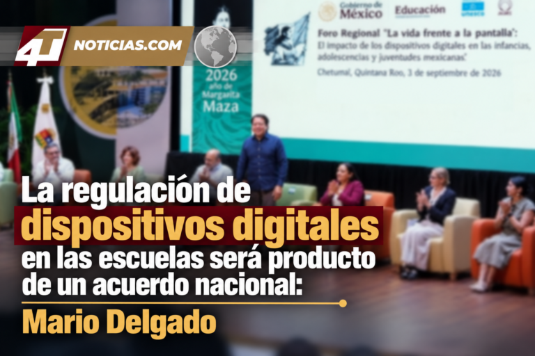 La regulación de dispositivos digitales en las escuelas será producto de un acuerdo nacional: Mario Delgado