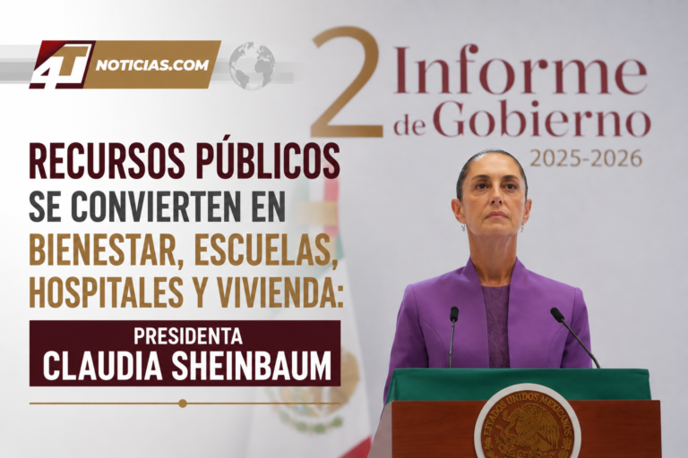 Recursos públicos se convierten en bienestar, escuelas, hospitales y vivienda: Presidenta Claudia Sheinbaum
