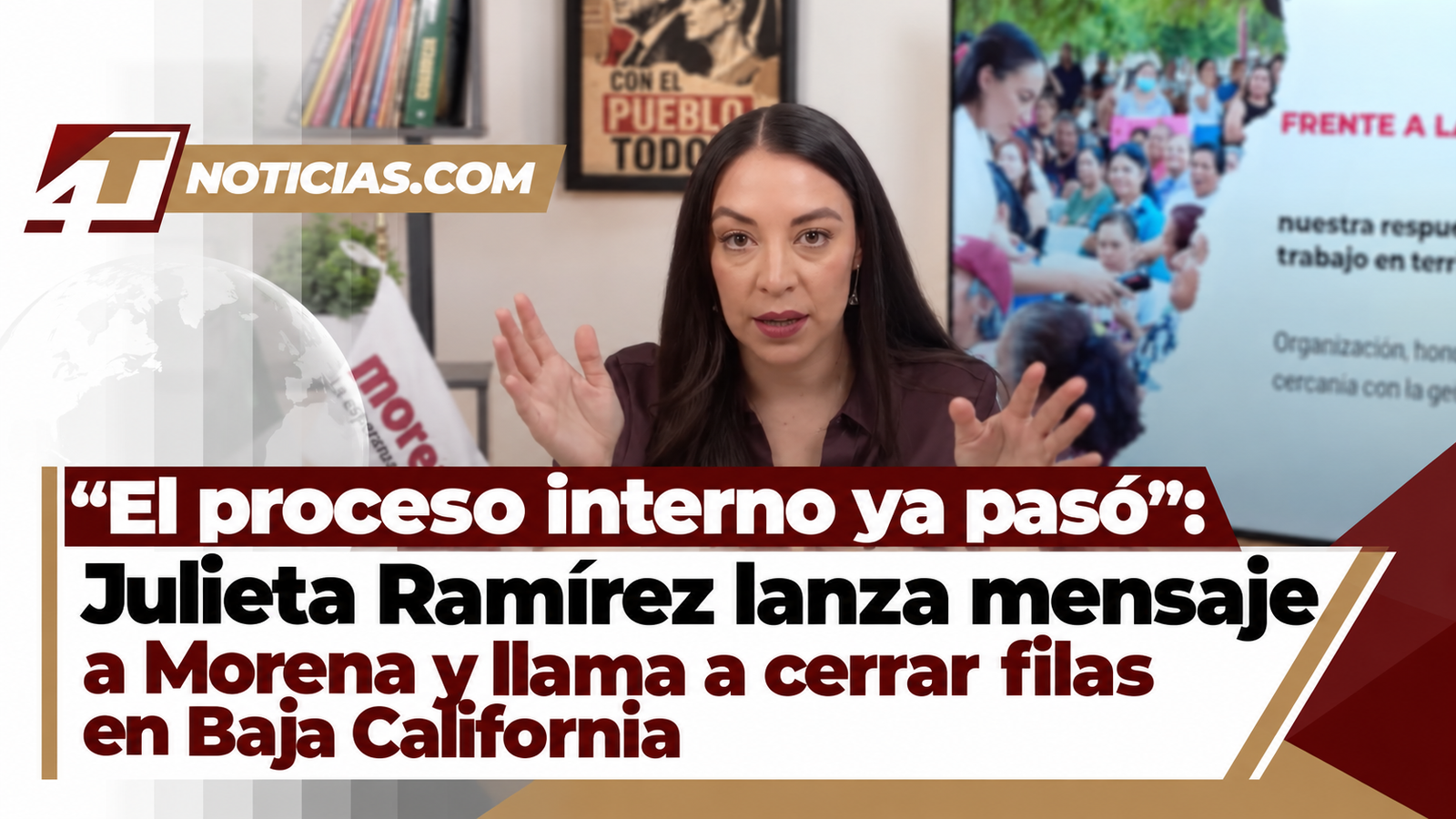 “El proceso interno ya pasó”: Julieta Ramírez lanza mensaje a Morena y llama a cerrar filas en Baja California