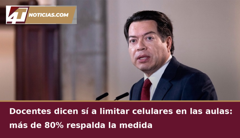 Docentes dicen sí a limitar celulares en las aulas: más de 80% respalda la medida
