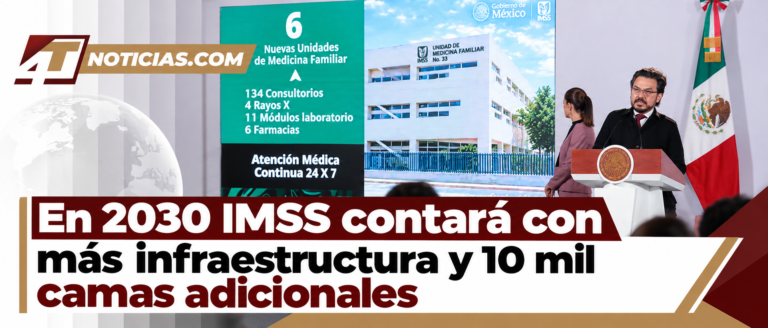 En 2030 IMSS contará con más infraestructura y 10 mil camas adicionales