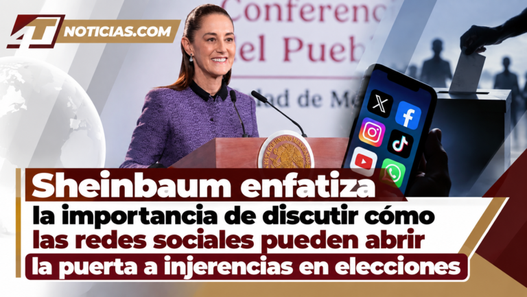 Sheinbaum enfatiza la importancia de discutir cómo las redes sociales pueden abrir la puerta a injerencias en elecciones