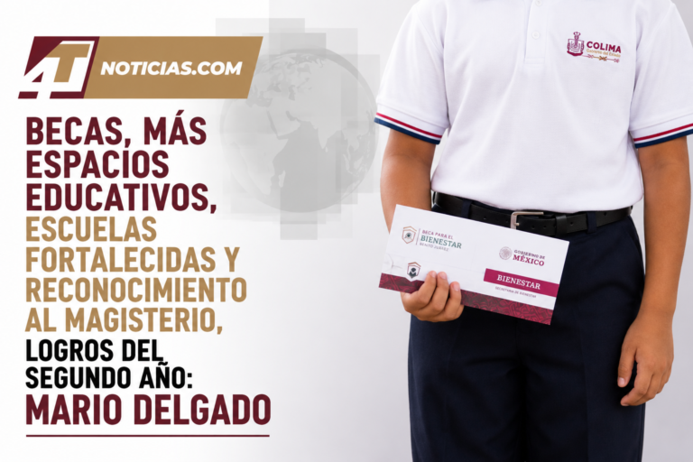 Becas, más espacios educativos, escuelas fortalecidas y reconocimiento al magisterio, logros del segundo año: Mario Delgado