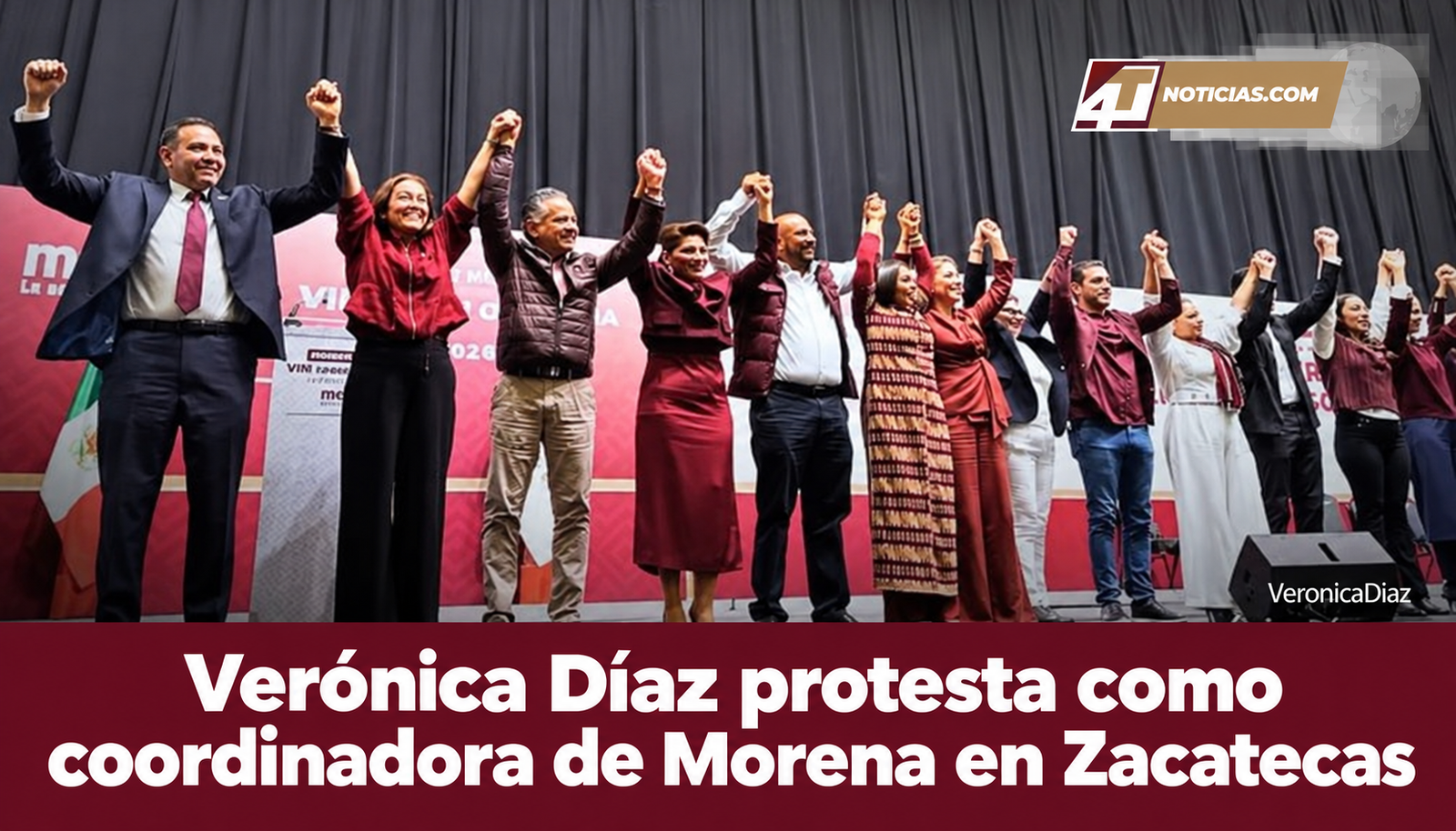 Verónica Díaz protesta como coordinadora de Morena en Zacatecas