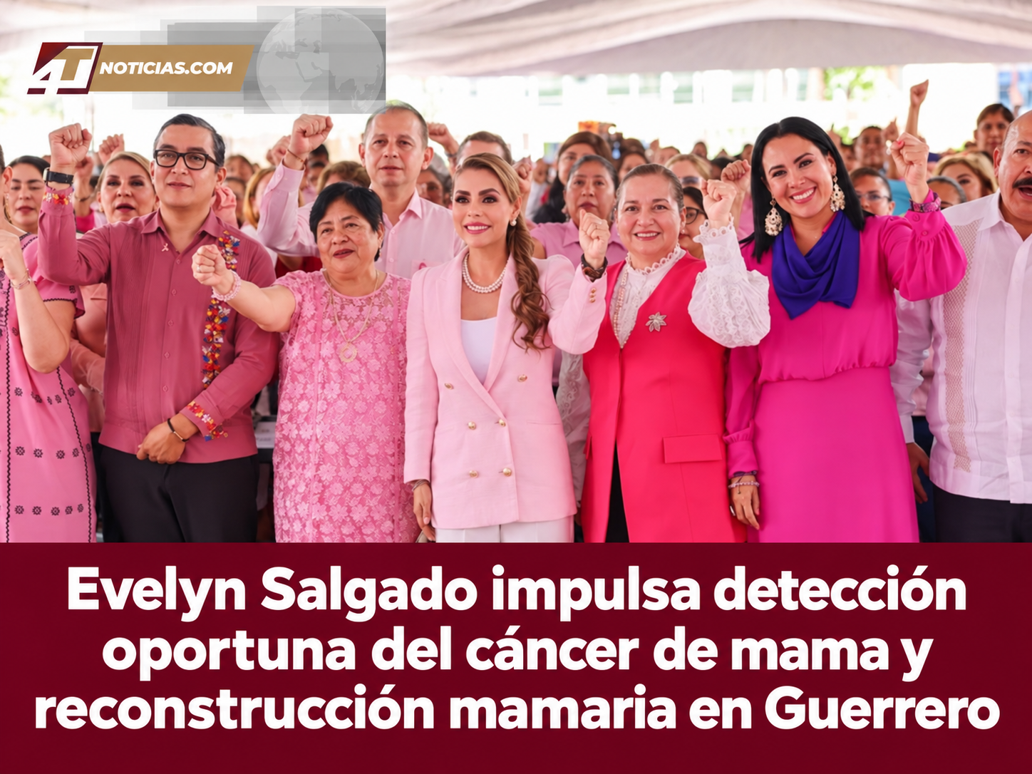 Evelyn Salgado impulsa detección oportuna del cáncer de mama y reconstrucción mamaria en Guerrero