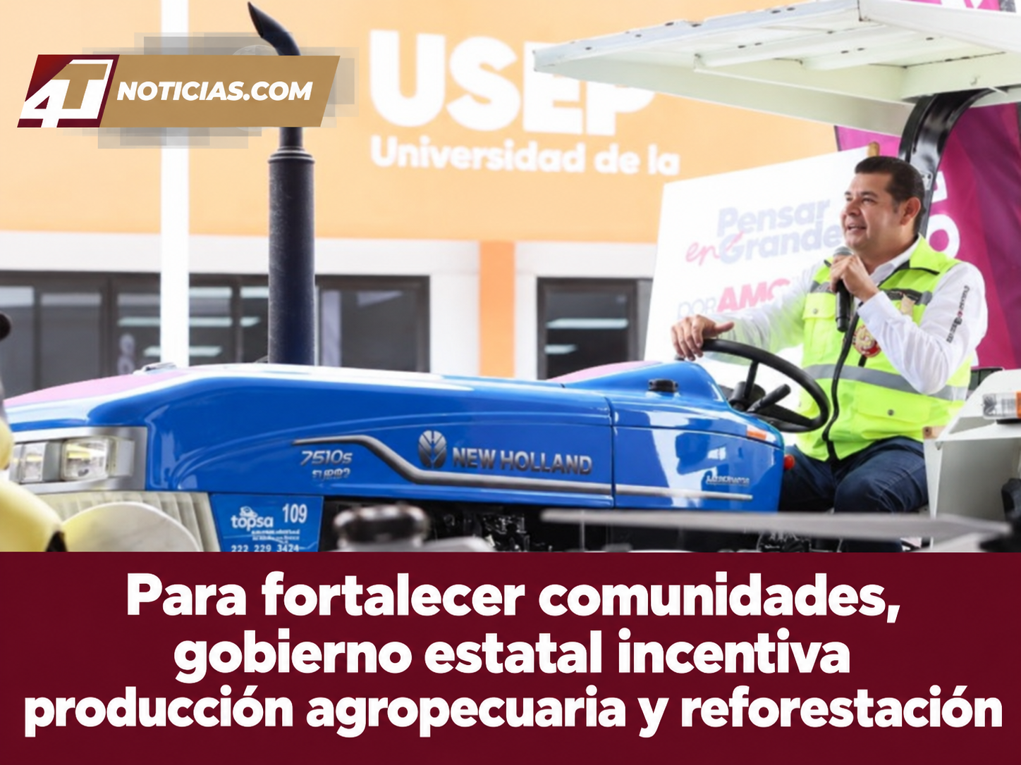 Para fortalecer comunidades, gobierno estatal incentiva producción agropecuaria y reforestación
