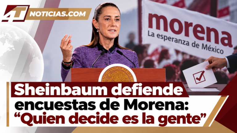 Sheinbaum defiende encuestas de Morena: “Quien decide es la gente”
