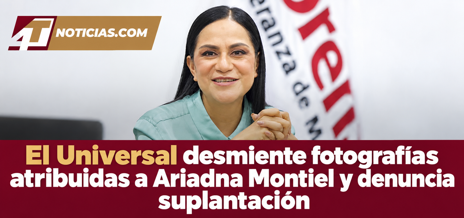 El Universal desmiente fotografías atribuidas a Ariadna Montiel y denuncia suplantación