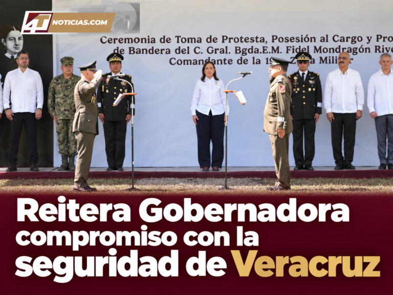 Reitera Gobernadora compromiso con la seguridad de Veracruz