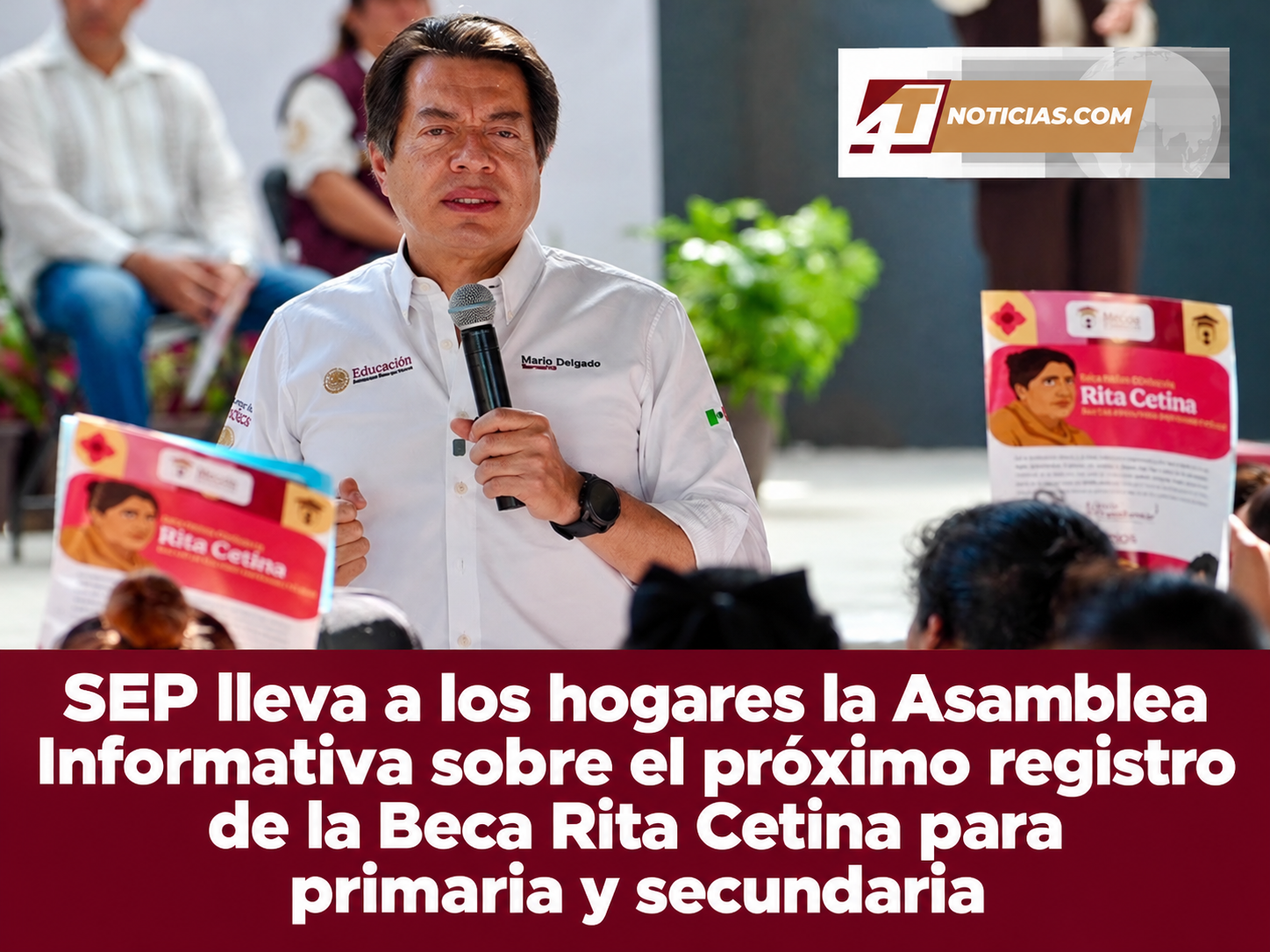 SEP lleva a los hogares la Asamblea Informativa sobre el próximo registro de la Beca Rita Cetina para primaria y secundaria